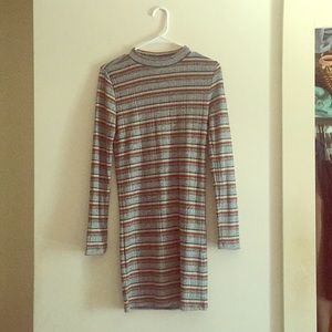 Metallic Bodycon Dress